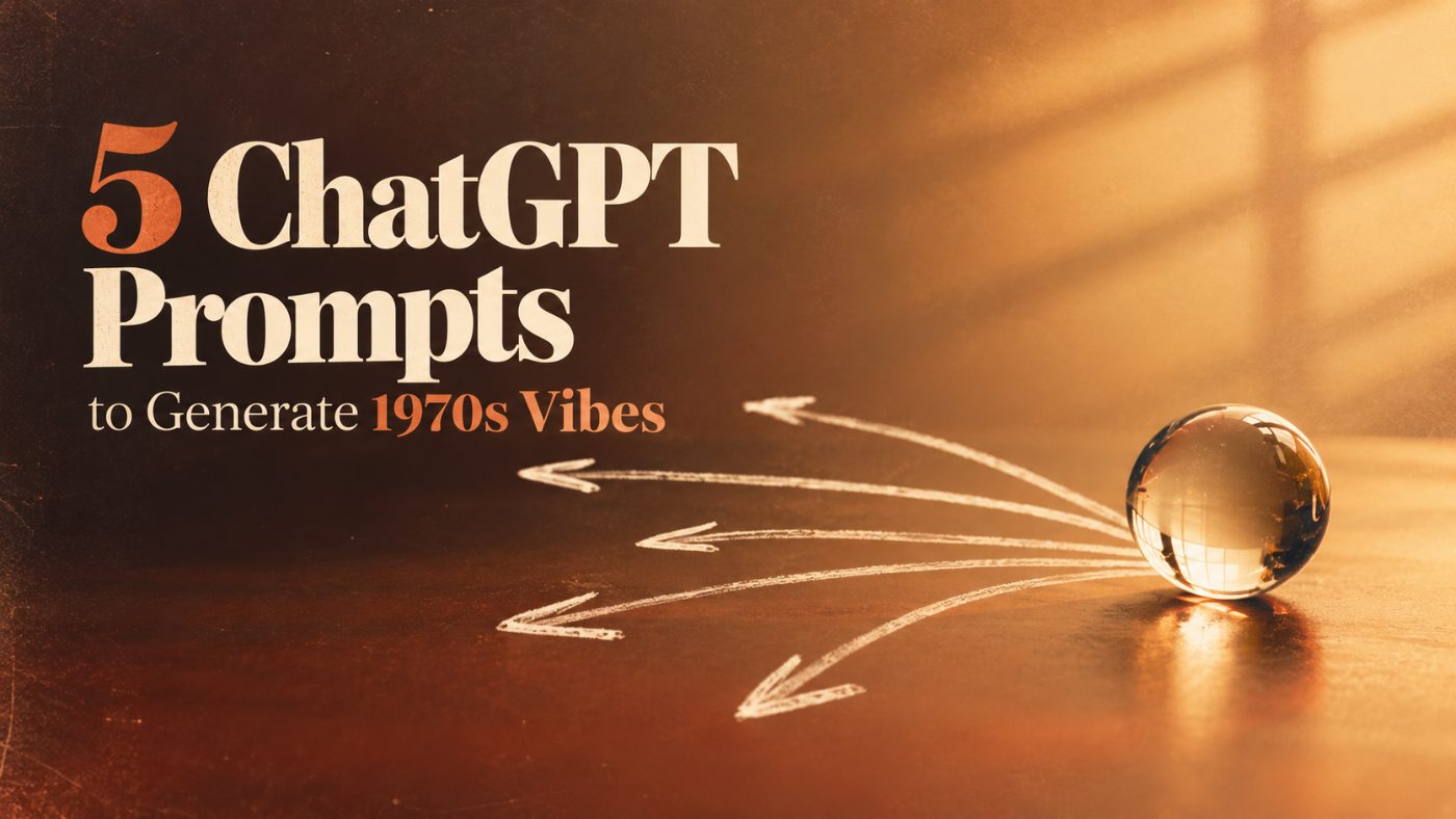 5 Chatgpt prompts to generate 1970's retro vibes